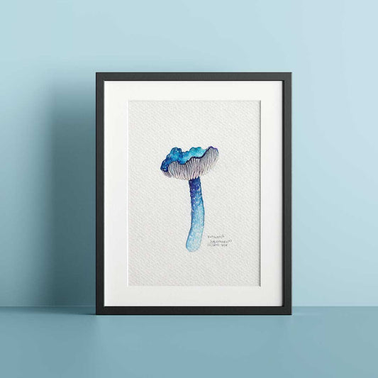 Entoloma blue - Original painting
