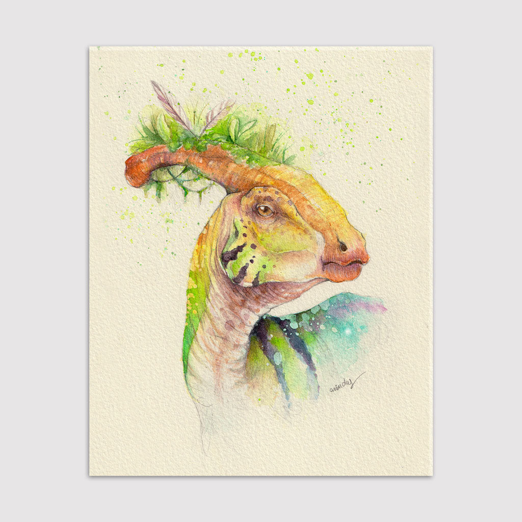 Parasaurolophus - Original painting