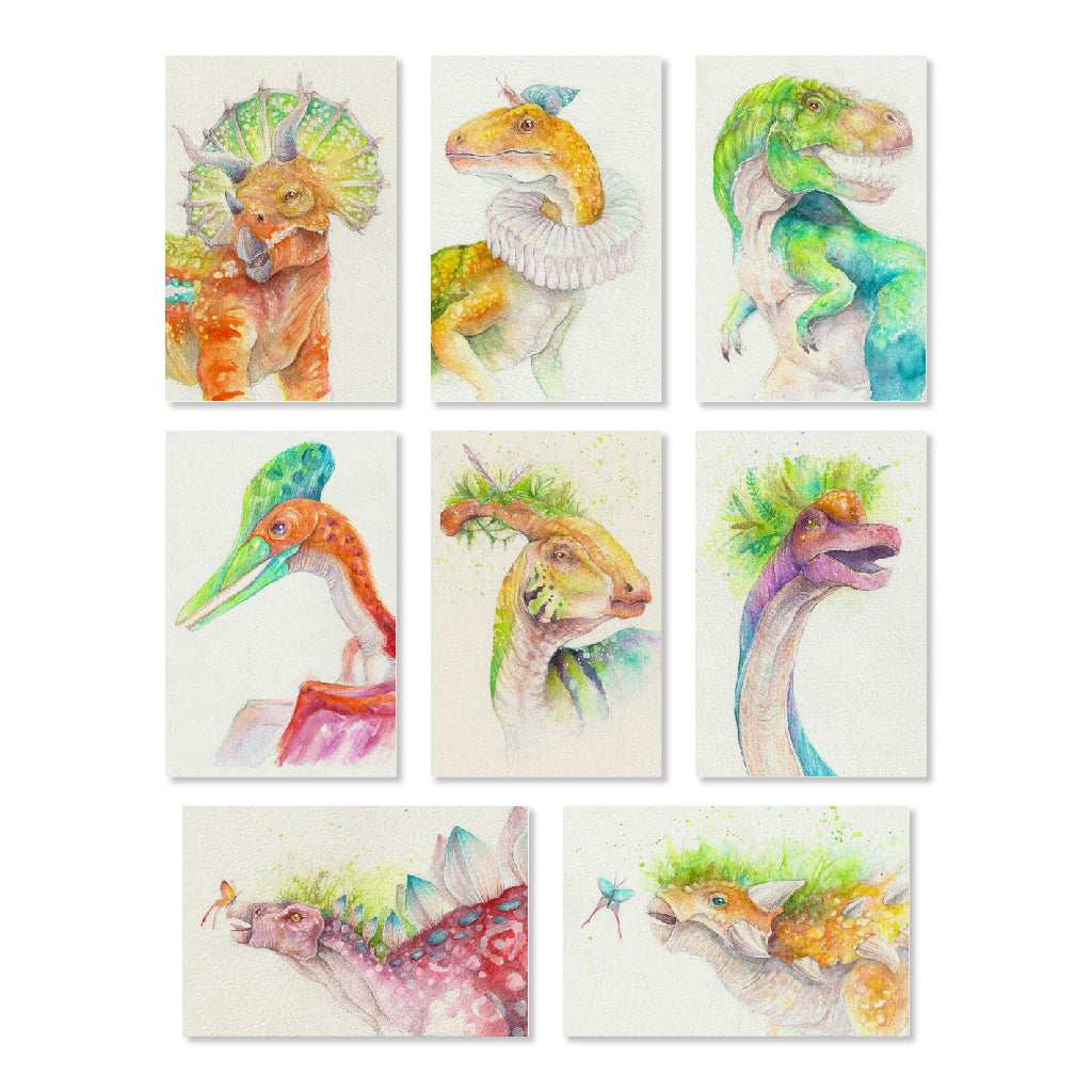 Dino postcards