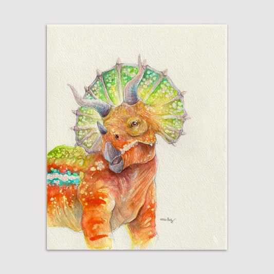 Triceratops - Original painting