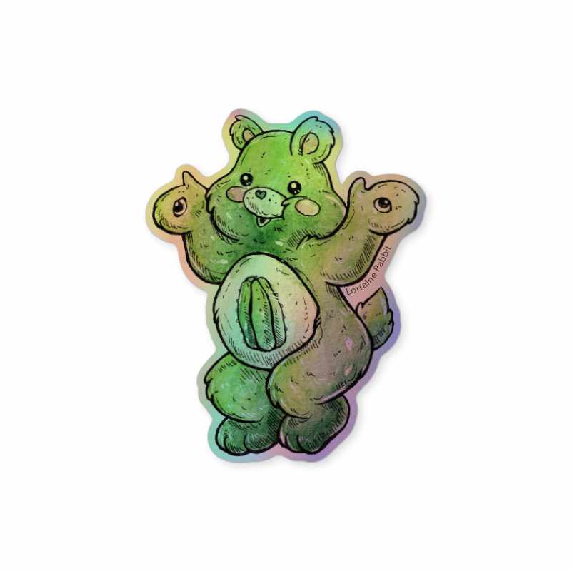 Medicine Bears - Holographic Sticker