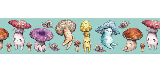 Washi tape - Honguitos felices