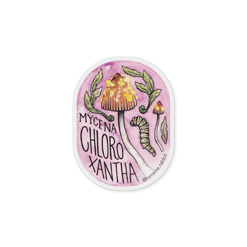 Mycena chloroxantha - sticker