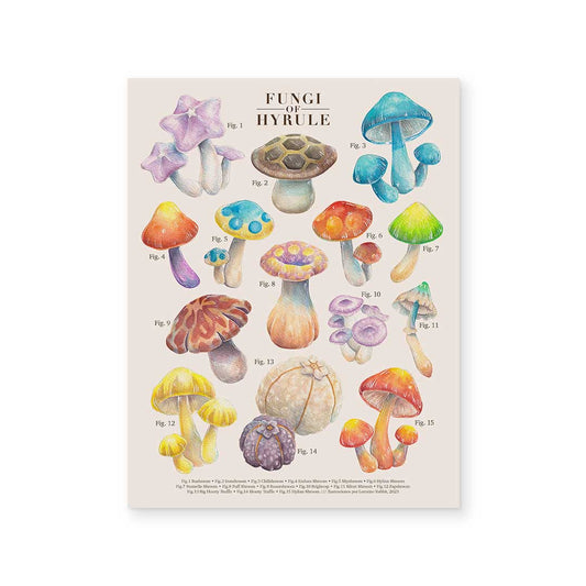 Fungi of Hyrule - print