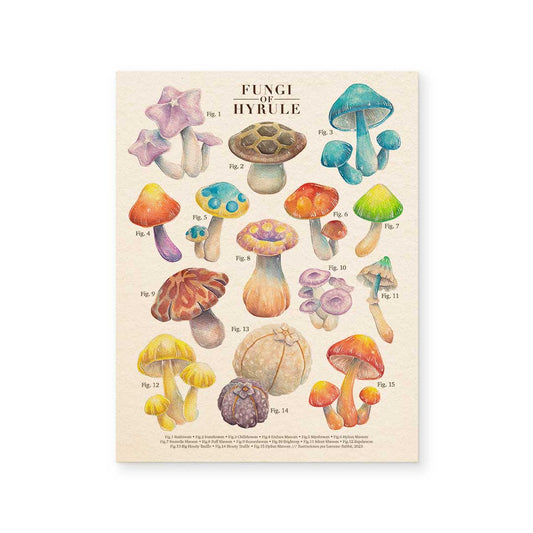 Fungi of Hyrule - print