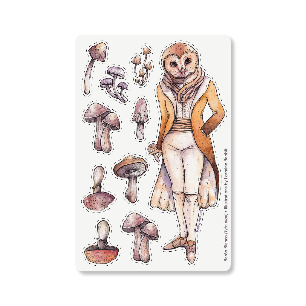 Mushroom Pickers sticker sheet