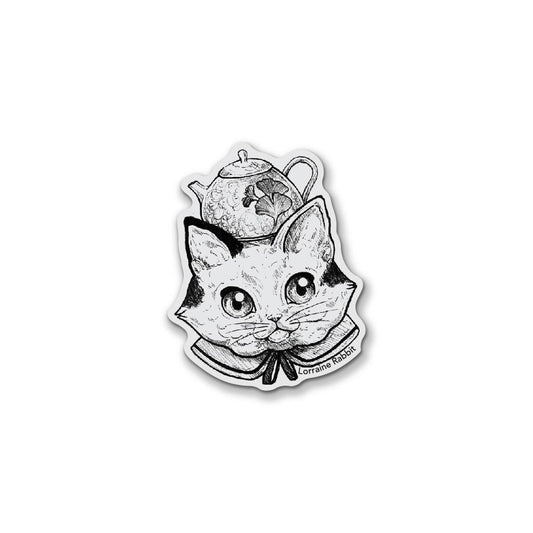 Gatito tetera - sticker